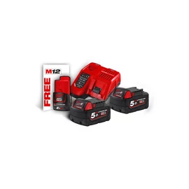 Milwaukee M18NRG-502 M18™ NRG szett (2 x 5.0 Ah akkumulátor, M12-18 FC töltő)