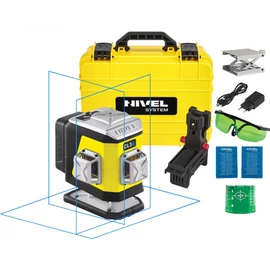 NivelSystem Többirányú vonallézer, kék, 3x360°, Bluetooth