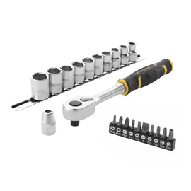 STANLEY FATMAX 3/8 &quot; dugókulcs szett 3 fokonkénti fogazással