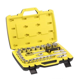 STANLEY FATMAX 1/2&quot; dugókulcs szett 3 fokonkénti fogazással, 26 részes kemény dobozban