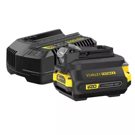 SFMCB121D1-QW STANLEY® FATMAX® kezdőkészlet 18 Volt-os V20 akkurendszerhez és régebbi akkus szerszámokhoz