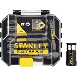 STANLEY FATMAX  10 részes 50mm torsion ph bit készlet + mágneses csavarrögzítő