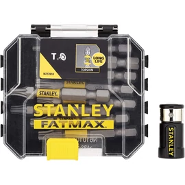 STANLEY FATMAX  10 részes 50mm torsion torx bit készlet + mágneses csavarrögzítő