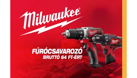 MILWAUKEE FÚRÓCSAVAROZÓ BRUTTÓ 64 FT-ÉRT