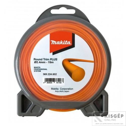 MAKITA damil RT kerek,sárga 2,4mm 15m