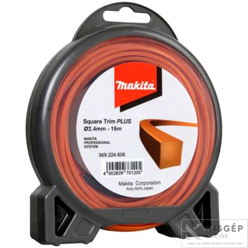 Makita damil szögletes "squareTRIM PLUS" 2,4mm x 206m