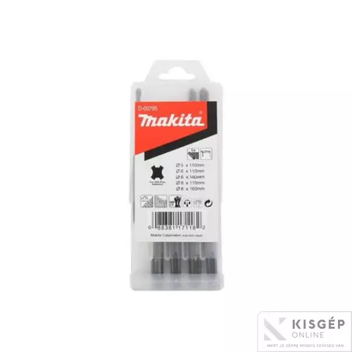 D-00795 Makita SDS-Plus fúrókészlet 5,6,8x110mm; 6,8x160mm