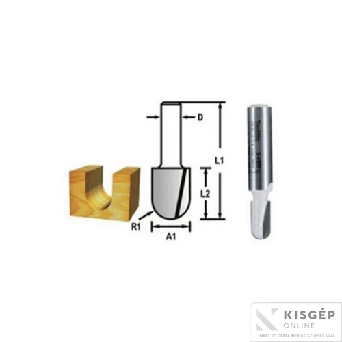 Makita kerekítő kés, befogó: 6 átmérő: 12,7 munkahossz: 19