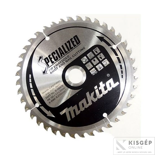 Makita körfűrészlap SZÖG, CSOMÓSFA 185x30mm Z20