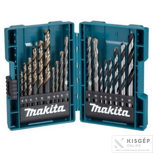 Makita 18db-os fúrókészlet FA, FÉM, KŐZET 4,5,6,7,8,10