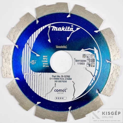 Makita 230mm gyémánttárcsa COMET 3DDG szegmentált