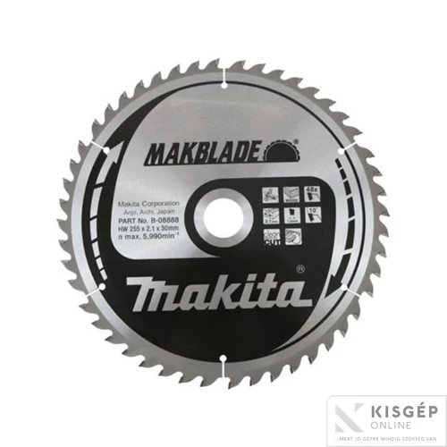 Makita körfűrészlap Makblade 255x30mm Z48