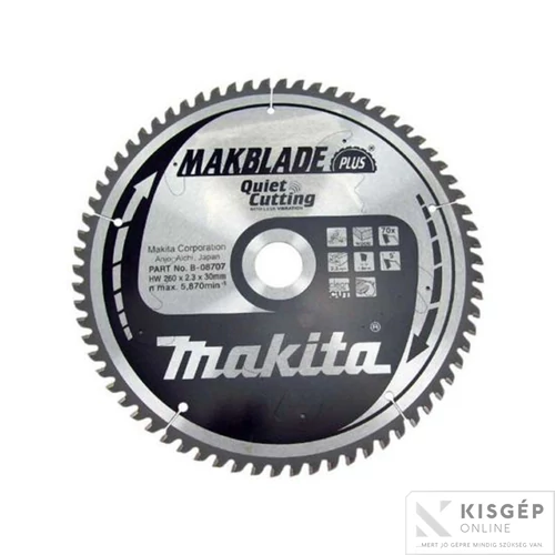 Makita körfűrészlap Makblade plus 260x30mm Z48