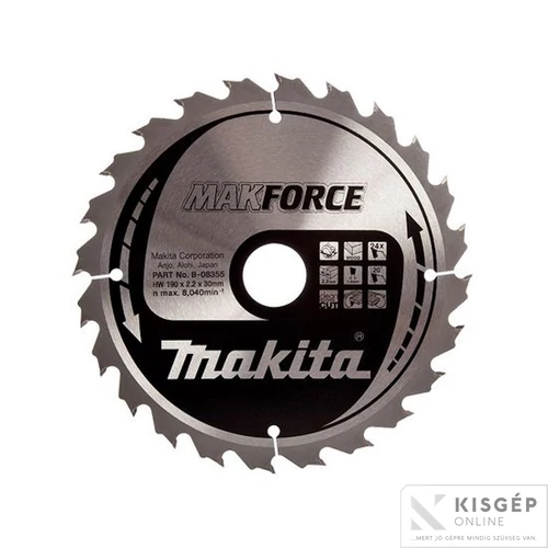 Makita körfűrészlap Makforce 160x20mm Z40