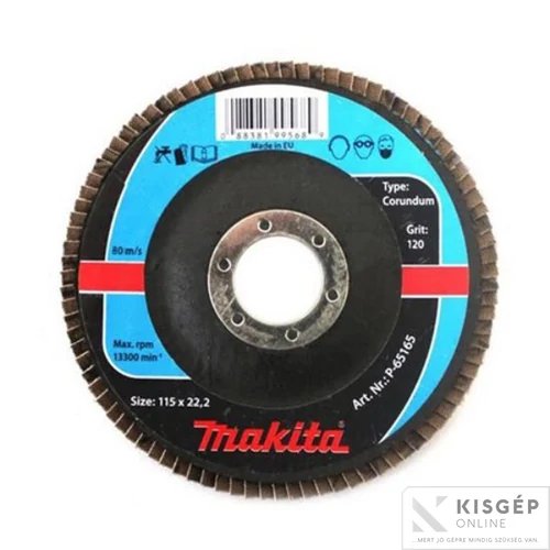 Makita lamellás csiszoló ACÉL 115mm K60