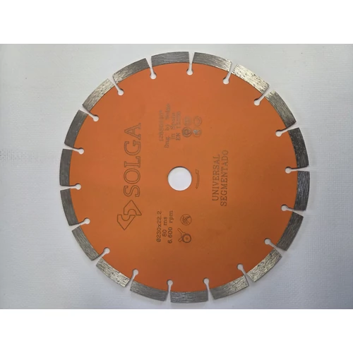 SOLGA Gyémánt vágótárcsa 230 mm furat: 22,2 szegmens magasság: 10 mm.