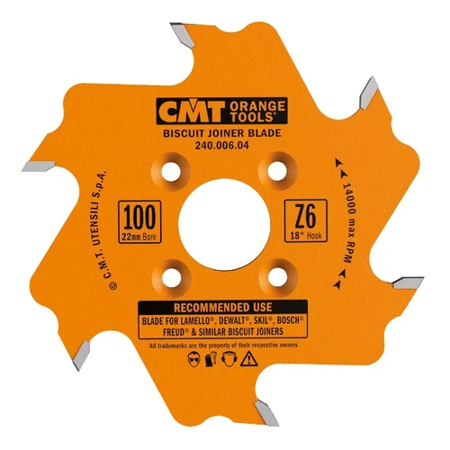 CMT ipari, lamelló maró szerszám, HW 100X3.96/3X22+4 Z6 ATB