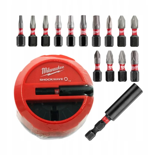 Milwaukee 15 darabos Shockwave BIT készlet