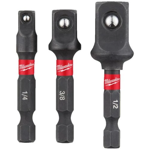 Milwaukee Shockwave Dugókulcs adapter szett 3 részes