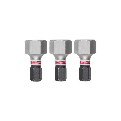 Milwaukee Shockwave bit Hex 12 25 mm - 3 db