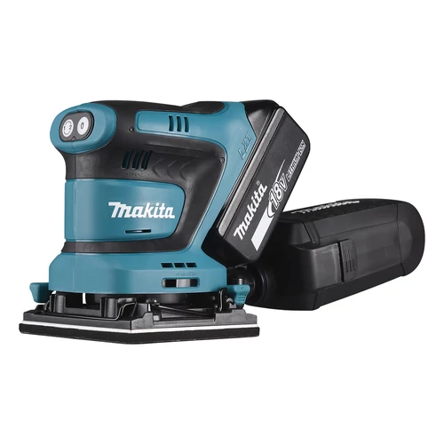 Makita DBO480RTJ 18V LXT Li-ion 112x102mm rezgőcsiszoló 2x5,0Ah