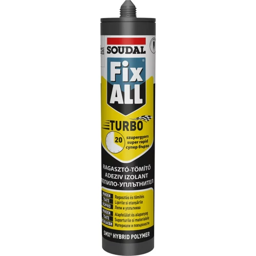 Soudal fix-all turbo fehér hu-ro-bg/290 ml - gyorskötés 3h