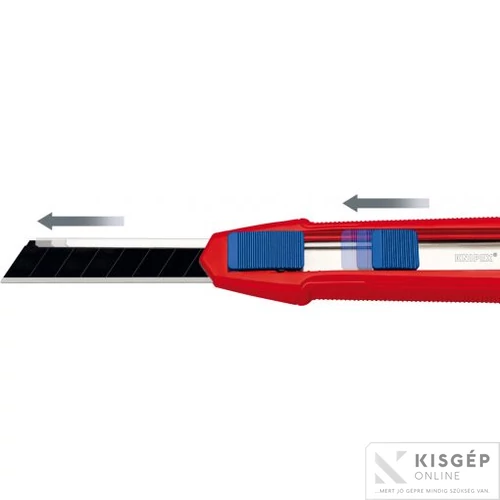 Knipex tapétavágó kés, tördelhető pengés, 18 mm, CutiX