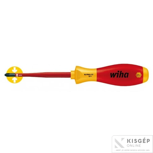 WIHA csavarhúzó Philips PH1x80 SoftFinish electric slimFixVDE Xeno 3271/No.35502