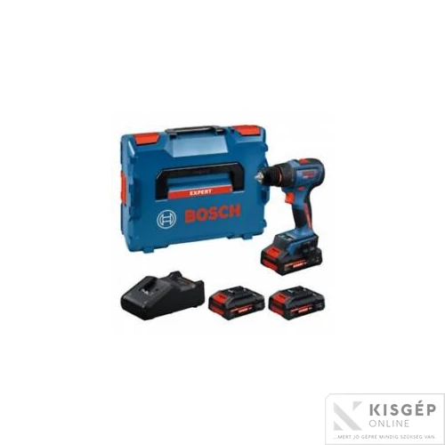Bosch EXSR18V-90 akkus fúró-csavarozó (EXBA 3x4,0 Ah akkuval; GAL 18V-40 töltővel) L-Boxx-ban