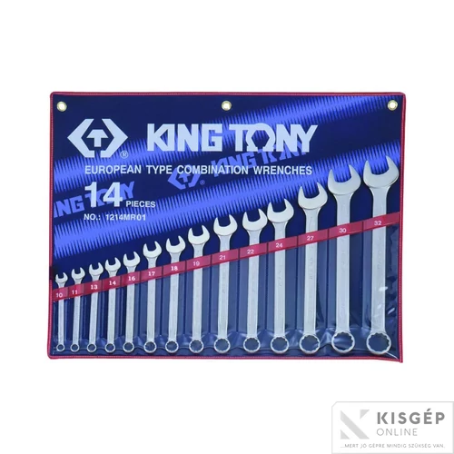 KING TONY Csillag-villáskulcs készlet ( rollni ) 8-32 mm 14 részes