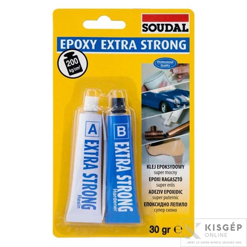 Soudal fémragasztó 2x15ml extra Strong  araldita ex Strong v1 30ml