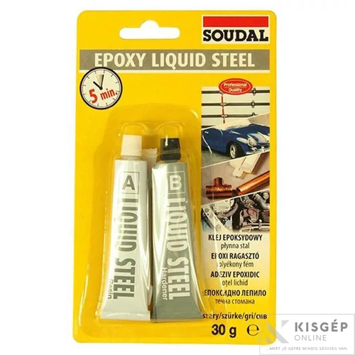 Soudal fémragasztó 2x15ml araldite liQuid Steel