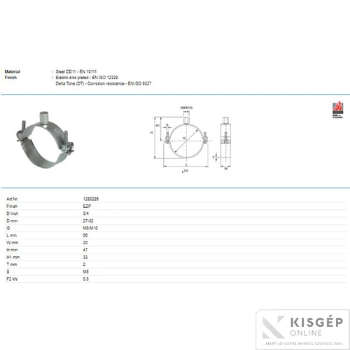 Tyco Perfect-N 3/4½ bilincs gumi nélkül