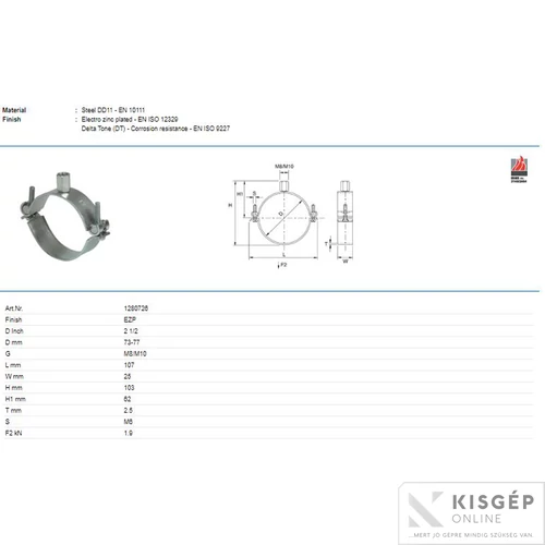 Tyco Perfect-N 2 1/2½ bilincs gumi nélkül