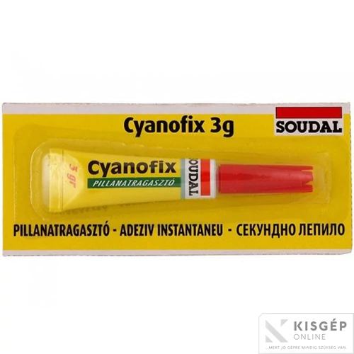 Soudal 84a cyanofix pillanatragasztó 3g.