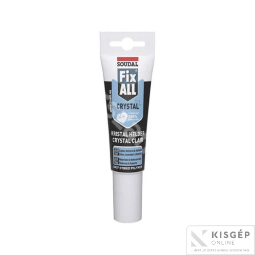 Soudal fix all chrystal ragasztó 125 ml