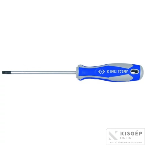 KING TONY Torx BO csavarhúzó kétkomponensű nyél TXBO8x75 mm