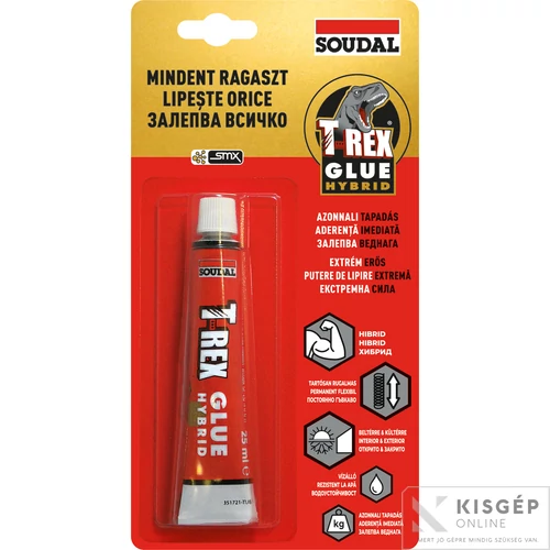 Soudal T-rex Hybrid ragasztó 25ml