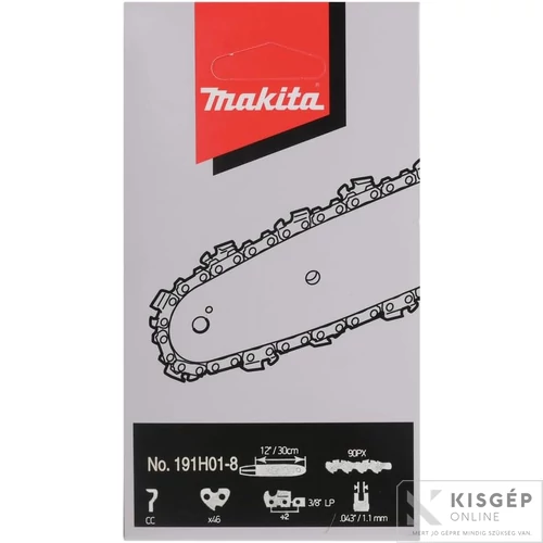 Makita lánc 30cm, sz:46, 1,1mm, 3/8