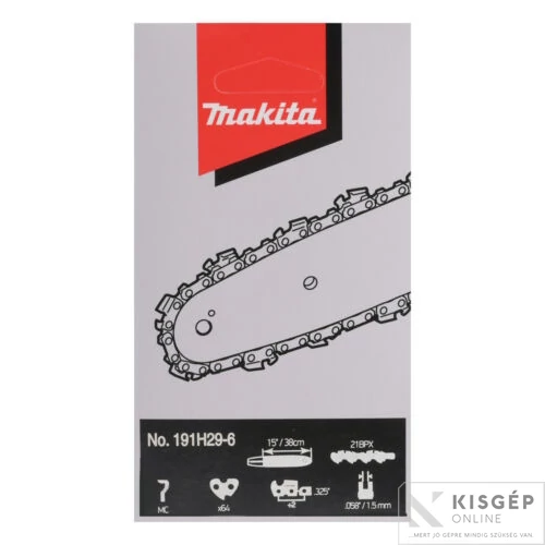 Makita lánc 38 cm, sz:64, 1,5 mm, 3/8