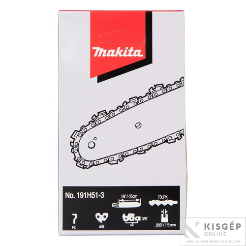 MAKITA lánc 45cm, 1,5mm, 3/8