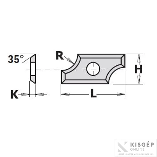 CMT Keményfém cserelapka R5
