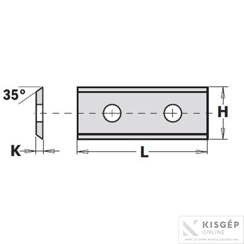 CMT Keményfém cserelapka 30x12x1,5