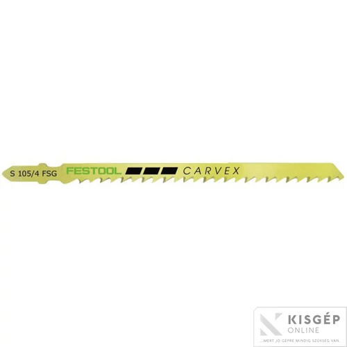 Festool szúrófűrészlap terpesztett fogakkal és kúpos köszörüléssel. Ideális fa alapú anyagokhoz, vezetősínnel is használható. 20 db/csomag.