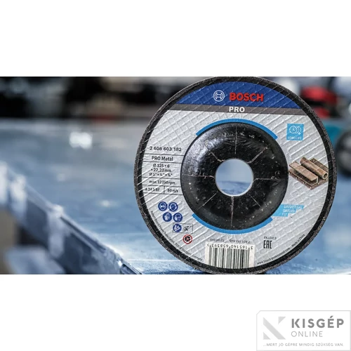 Bosch csiszolótárcsa 125 x 22,23 x 6,0 mm szénacélhoz A 24 P BF