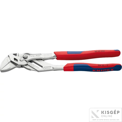 Knipex fogókulcs, 250 mm párhuzamos pofákkal, kétkomponensű nyéllel