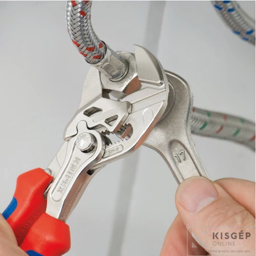 Knipex fogókulcs, 250 mm párhuzamos pofákkal, kétkomponensű nyéllel