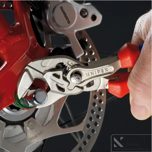 Knipex fogókulcs, 250 mm párhuzamos pofákkal, kétkomponensű nyéllel