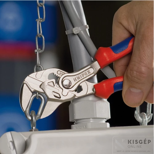 Knipex fogókulcs, 250 mm párhuzamos pofákkal, kétkomponensű nyéllel