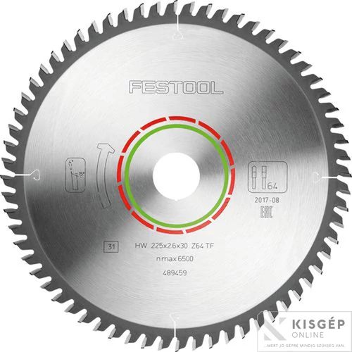 Festool Körfurészlap, HW 225X2,6X30 TF64